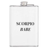 Elegant Boss Girl Scorpio Flask フラスク (裏面)