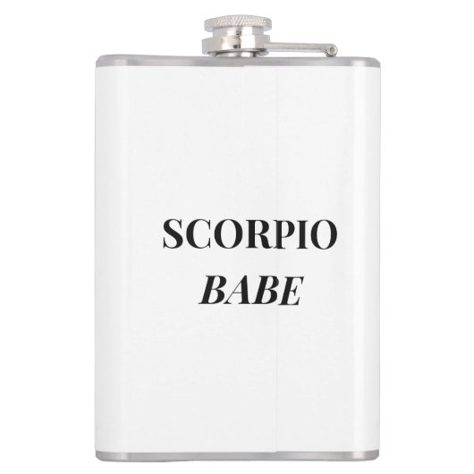 Elegant Boss Girl Scorpio Flask フラスク (裏面)