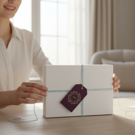 Elegant Botanical 60th Birthday Gift Tags ギフトタグ