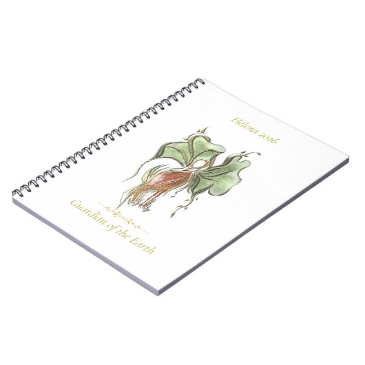 Elegant Botanical Bird  ノートブック (左側)