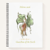 Elegant Botanical Bird  ノートブック (正面)