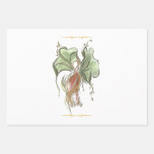 Elegant Botanical Bird  ラッピングペーパーシート (正面)