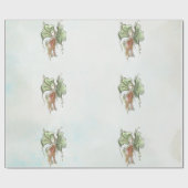 Elegant Botanical Bird  ラッピングペーパー (フラット)