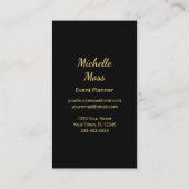 Elegant Botanical Boho Tropical Palm Trees 名刺 (裏面)