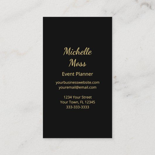 Elegant Botanical Boho Tropical Palm Trees  名刺 (裏面)