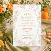 Elegant Botanical Bridal Shower | Minimalist Flora 招待状