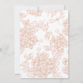 Elegant Botanical Bridal Shower | Minimalist Flora 招待状 (裏面)