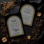 Elegant Botanical Butterflies Motivational Quote 招待状