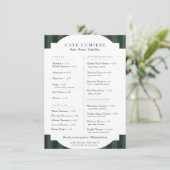 Elegant Botanical Café メニュー (スタンド正面)
