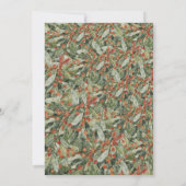 Elegant Botanical Christmas Party Invitation 招待状 (裏面)