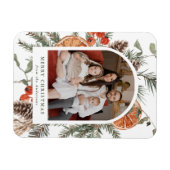 Elegant Botanical Citrus Arch Holiday Photo マグネット (横)