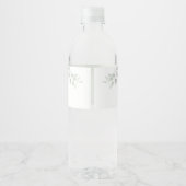 Elegant Botanical  Eucalyptus Wedding  ペットボトルラベル (裏面)