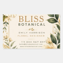 Elegant Botanical Floral Cream Green Watercolor 