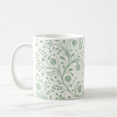 Elegant Botanical Floral Pattern – Minimal Nature  コーヒーマグカップ (左)