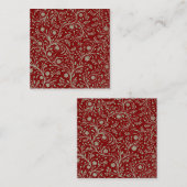 Elegant Botanical Floral Pattern – Minimal Nature  スクエア名刺 (正面/裏面)