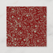 Elegant Botanical Floral Pattern – Minimal Nature  スクエア名刺 (正面)