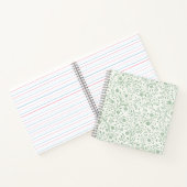 Elegant Botanical Floral Pattern – Minimal Nature  ノートブック (内部)