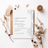 Elegant Botanical Frame Wedding Invitation 招待状