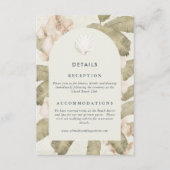 Elegant Botanical Garden Wedding エンクロージャーカード (正面)