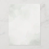 Elegant Botanical Greenery Wedding Details エンクロージャーカード (裏面)