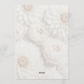 Elegant Botanical Greenery & White Floral Wedding 招待状 (裏面)