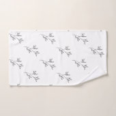 Elegant Botanical Hand Towel ハンドタオル (ハンドタオル)