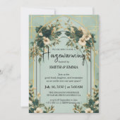 Elegant Botanical Housewarming Invitation Card 招待状 (正面)