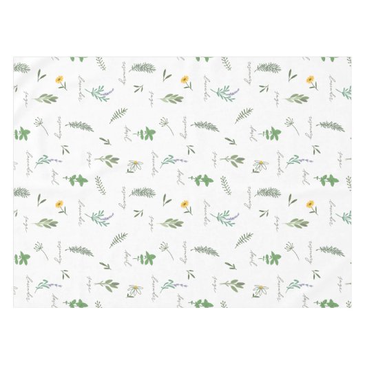 Elegant Botanical Kitchen テーブルクロス (正面(横))