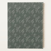 Elegant Botanical Monogram 6 Photo Collage プランナー手帳 (裏面)