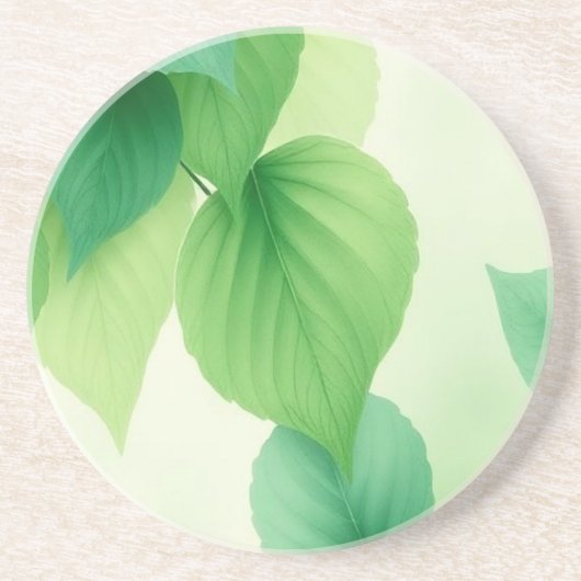 Elegant Botanical Nature inspired design コースター (正面)