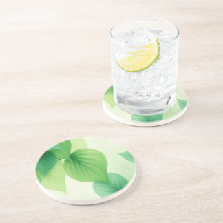 Elegant Botanical Nature inspired design コースター