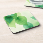 Elegant Botanical Nature inspired design コースター (左側)