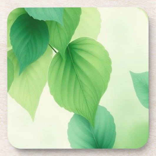 Elegant Botanical Nature inspired design コースター (正面)