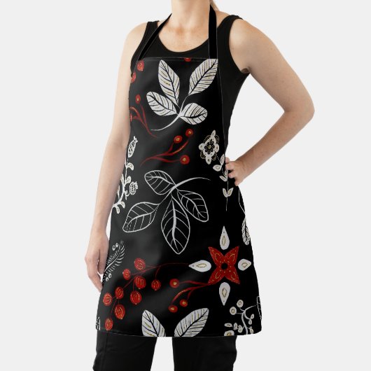 Elegant botanical pattern エプロン (インサイチュ)