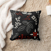 Elegant botanical pattern クッション (ブランケット)