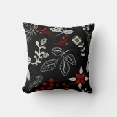 Elegant botanical pattern クッション (正面)