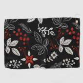 Elegant botanical pattern ゴルフタオル (横)
