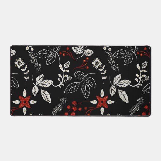Elegant botanical pattern デスクマット (正面)