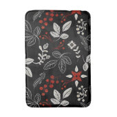 Elegant botanical pattern バスマット (正面縦)