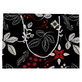 Elegant botanical pattern ラージペーパーバッグ (裏面)