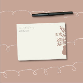 Elegant Botanical Personalized Notes ポストイット