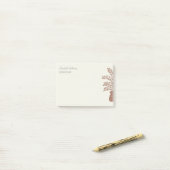 Elegant Botanical Personalized Post-It Notes ポストイット (デスク上)