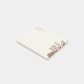 Elegant Botanical Personalized Post-It Notes ポストイット (アングル)