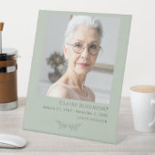 Elegant Botanical Photo Funeral Pedestal Sign 台座サイン (インサイチュ)