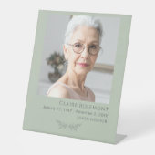 Elegant Botanical Photo Funeral Pedestal Sign 台座サイン (正面)