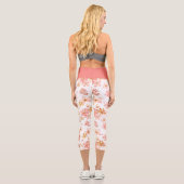 Elegant Botanical Print Leggings カプリレギンス (裏面)