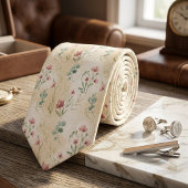 Elegant Botanical Spring Floral ネクタイ