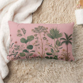  Elegant botanical  watercolor leaves  greenery  ランバークッション (ブランケット)