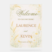 Elegant Botanical Wedding  アクリルサイン (正面)