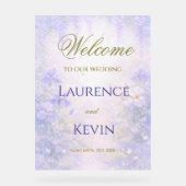 Elegant Botanical Wedding  アクリルサイン (正面)